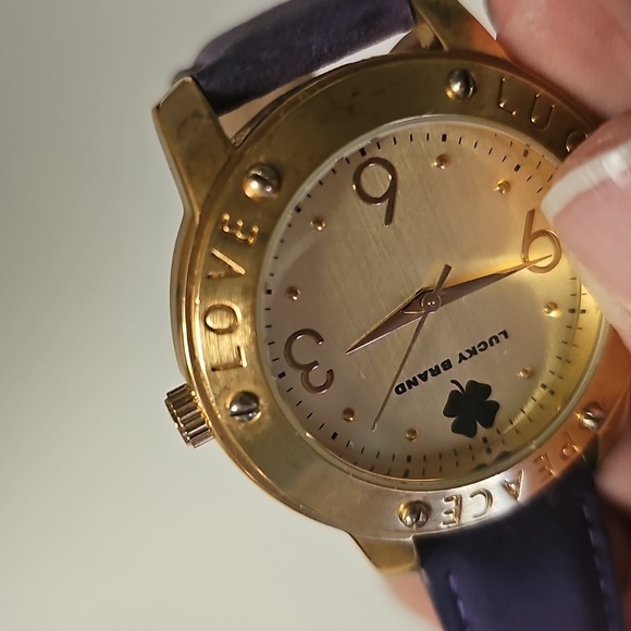 Lucky Brand Gold and Purple Watch - Picture 5 of 8